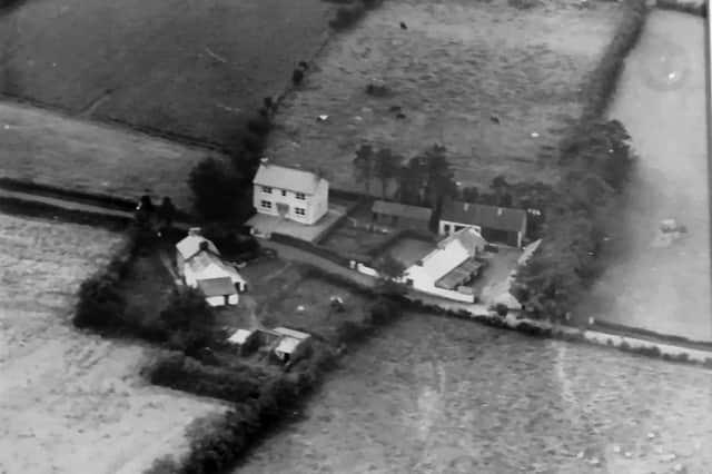 This aerial photograph was taken in the 1960s