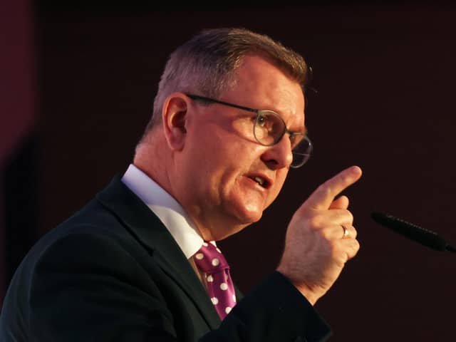 Sir Jeffrey Donaldson said the idea that the collapse of the powersharing institutions had fuelled violence 'doesn’t stack up'