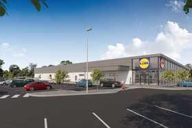 The first phase of a multimillion-pound regeneration of the former Carryduff Shopping Centre gets under way this month as Lidl Northern Ireland moves to begin construction of a new £6.5 million anchor supermarket which will open early next summer. The region’s fastest-growing supermarket confirmed work will start within two weeks, injecting a new lease of life into the centre which has lain derelict for almost seven years. Pictured are CGI of the store