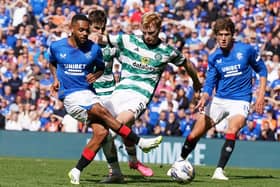 Rangers' Danilo shoots late on during the cinch Premiership match at Ibrox against Celtic. (Photo by Andrew Milligan/PA Wire)