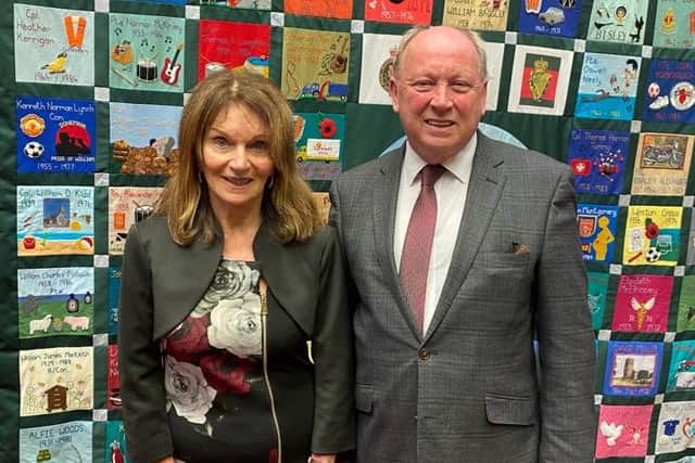 Jim Allister is pictured with Mary Hornsey