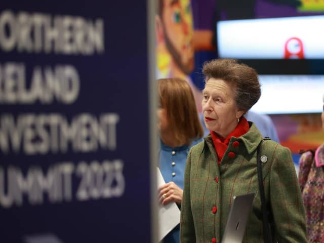 The Princess Royal during the Northern Ireland Investment Summit 2023 at the ICC, Belfast