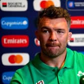 Ireland's Peter O'Mahony is set to reach 100 caps when they take on Scotland at the Rugby World Cup. PIC: David Davies/PA