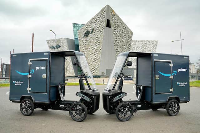 Amazon brings electric cargo bikes to Belfast