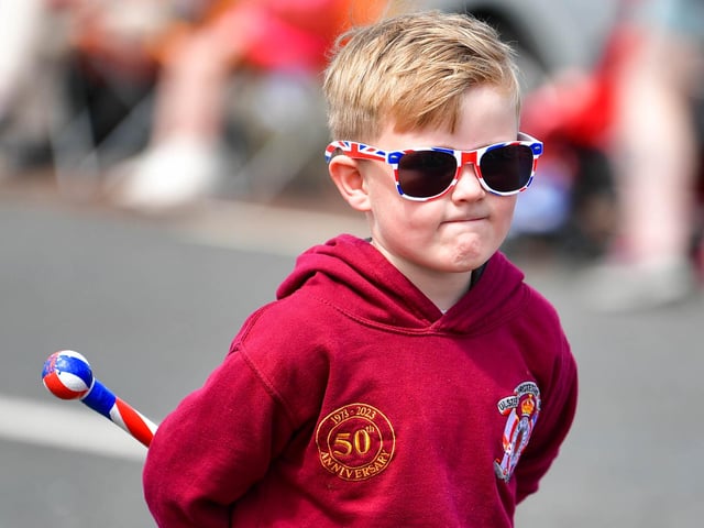 The Twelfth celebrations in Coleraine, hosted by Macosquin District LOL No. 8 parade though the town. Visiting districts to Coleraine include City of Londonderry Grand Orange Lodge; Coleraine District LOL No. 2; and Limavady District LOL No. 6.