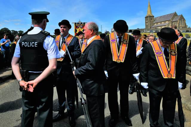 The annual Drumcree parade will once again be prevented from walking down the Garvaghy Road on their return to Carlton Street Orange Hall. Pic: Colm Lenaghan/Pacemaker