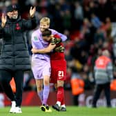 Liverpool manager Jurgen Klopp celebrates at the end of the Carabao Cup victory