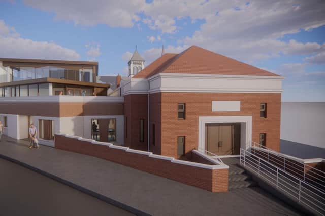 Portstewart's Town Hall, an iconic Grade B2 listed building on the north coast, is poised for a significant transformation aimed at reviving the structure as a vibrant community and cultural venue. CGI of the plans by HPA Architecture Ltd in Craigavon