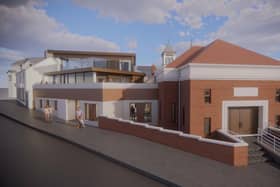 Portstewart's Town Hall, an iconic Grade B2 listed building on the north coast, is poised for a significant transformation aimed at reviving the structure as a vibrant community and cultural venue. CGI of the plans by HPA Architecture Ltd in Craigavon
