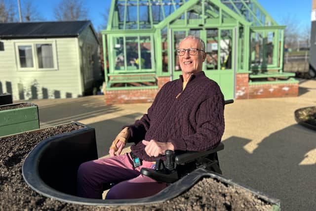 Paul Gannon in Horatio's Garden at Musgrave Park Hospital