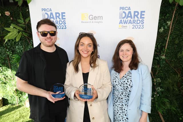 Lisburn-based integrated communications agency, Rumour Mill Creative Communications, picked up two gongs at the PRCA DARE Awards 2023