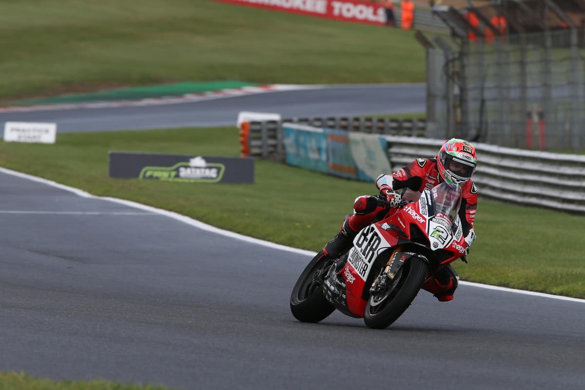 The Carrickfergus man is 10.5 points behind with a maximum of 70 up for grabs at Brands Hatch on Sunday