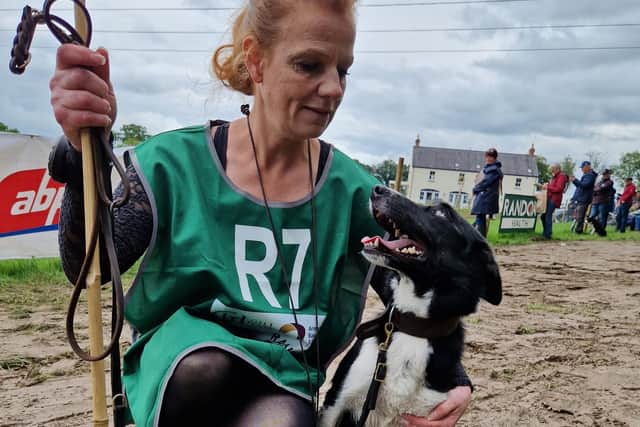 Anna Sofia from The Faroe Island and her sheepdog Lynn have taken part in the the World Sheepdog Trials in Dromore, Co Down.