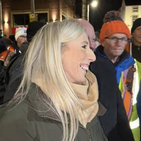 DUP MP Carla Lockhart attending the massive Orange Order parade in Portadown, Co Armagh. Picture date: Saturday October 24, 2026.