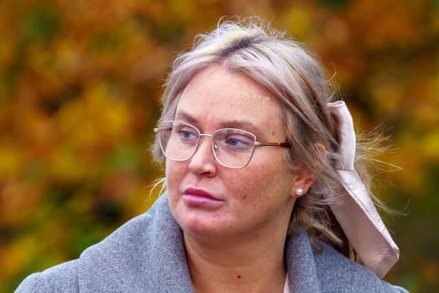 Julie Ann McIlwaine pictured at Coleraine Crown Court in 2024; she now faces the prospect of a retrial