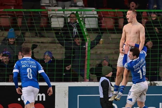 Eetu Vertainen and Linfield enjoying the moment following his last-gasp goal in Boxing Day derby delight over Glentoran