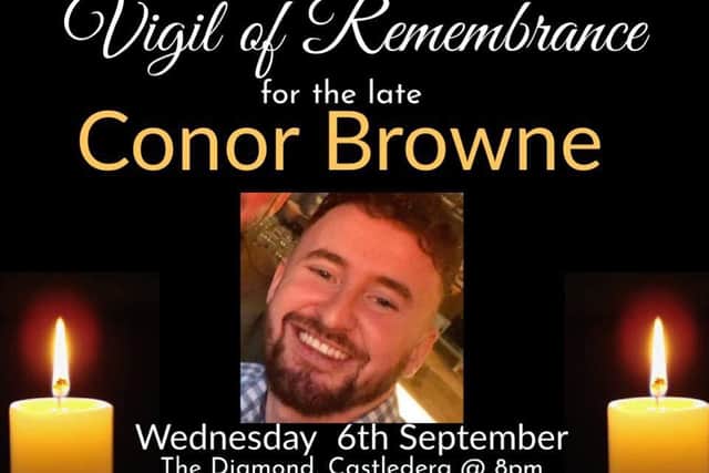 Vigil arranged for Conor Browne