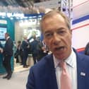 Nigel Farage talks to the News Letter editor Ben Lowry at the Conservative Party conference yesterday and says that Lord Empey’s criticism of him was “misguided”