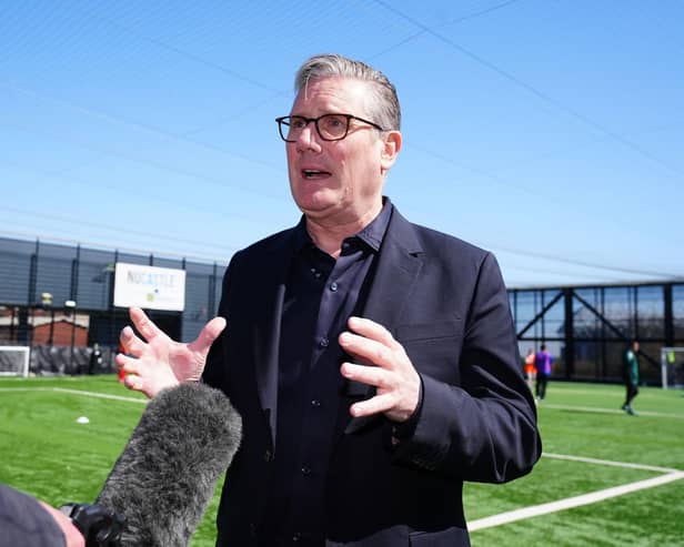 Prime Minister Sir Keir Starmer gives an interview at the Newcastle United Foundation Community Centre in Newcastle. Picture date: Thursday April 23, 2026. PA Photo. Photo credit should read: Owen Humphreys/PA Wire