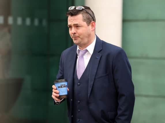 Gavin McKenna pictured entering the High Court in Belfast