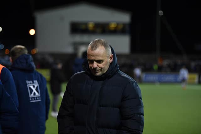 Dungannon Swifts manager Rodney McAree was left less than impressed to allow Linfield's second goal in last night's BetMcLean Cup semi-final