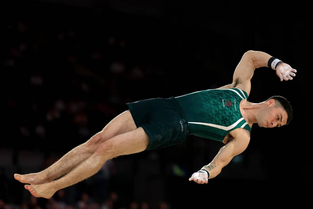 Rhys McClenaghan on show for Team NI across the Commonwealth Games in Glasgow. (Photo by Naomi Baker/Getty Images)