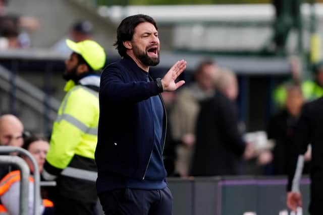 Rangers manager Russell Martin during the William Hill Premiership match at Falkirk Stadium, Falkirk on Sunday. (Photoby Andrew Milligan/PA Wire)