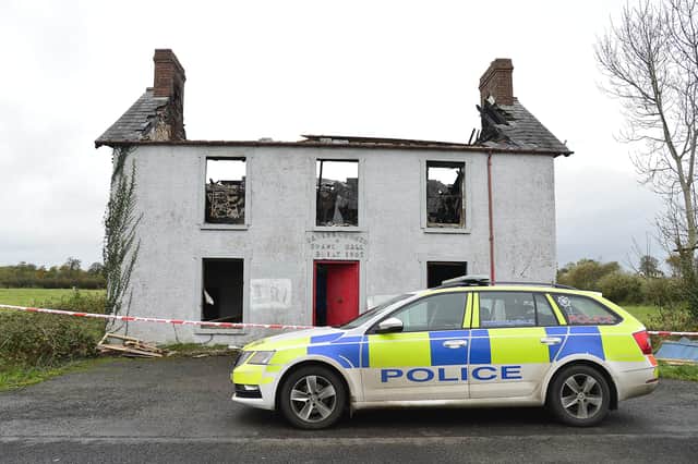Police are investigating after the attack on Ballynougher Orange Hall