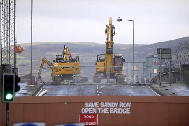 Pacemaker Press 02-12-2024: The Boyne Bridge near Sandy Row - picture by Arthur Allison/Pacemaker Press