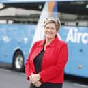 Aircoach reveals additional new services on its Belfast to Dublin route meaning it is now offering the most services of any coach operator between Dublin and Belfast. Pictured is Kim Swan, managing director of Aircoach