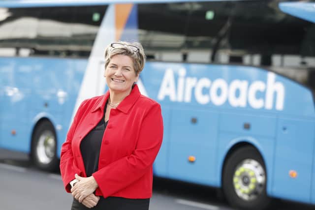 Aircoach reveals additional new services on its Belfast to Dublin route meaning it is now offering the most services of any coach operator between Dublin and Belfast. Pictured is Kim Swan, managing director of Aircoach