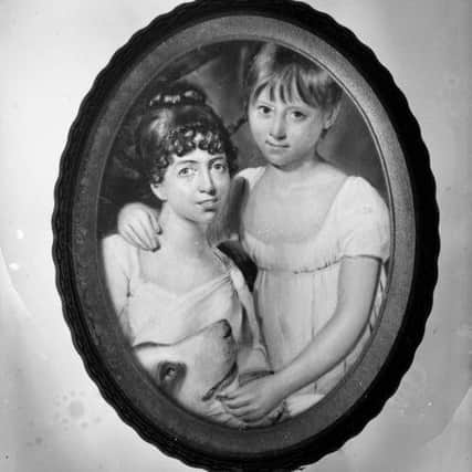 Public domain image of a miniature showing Mary Ann McCracken and her niece Maria