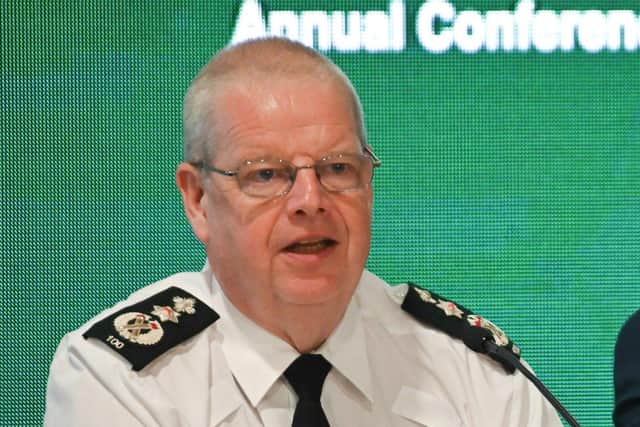 PSNI Chief Constable Simon Byrne warned that the PSNI is set to lose one in seven officers.
