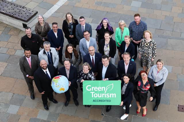 GDS-Index results for 2024 recognises Belfast as the most sustainable visitor destination in the UK and Ireland and ranks alongside Sydney, Singapore, Oslo and Copenhagen in this year’s official Top 10. More than three quarters of Belfast's hotel stock is now certified through the Green Tourism initiative including Hastings Hotels, The Merchant Hotel, Titanic Hotel, and The Fitzwilliam Hotel (staff pictured), supporting the city's tourism sustainability efforts
