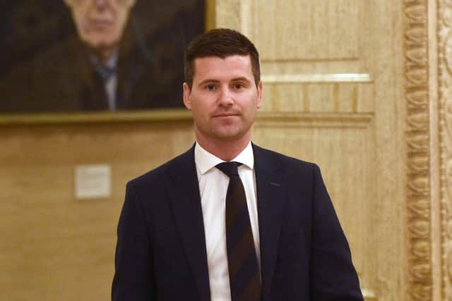 Jonathan Buckley made the comments in response to remarks by Michelle O'Neill about treatment for Gazan children: Mark Marlow/PA Wire