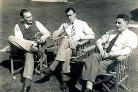 Blair Mayne (left) and Robert Alexander (right) relaxing during the Lions tour of 1938. (Photo by Police Museum Northern Ireland)