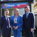 The investment of £84m is part of Maxol’s new 2023-2027 strategy and includes plans to develop a series of EV Ultra Rapid Hubs including in Northern Ireland, the first of which was launched in Maxol Kinnegar, Co Down in December.  The release also highlights landmark moments from the past 10 years, which includes a £200m investment in the business, the acquisition of 25 new sites, completion of 70 developments and the company’s centenary anniversary in 2020. Pictured are Maxol CEO Brian Donaldson with Sarah Travers and Anton Savage who hosted the 2023 Maxol Retail Conference at The K-Club