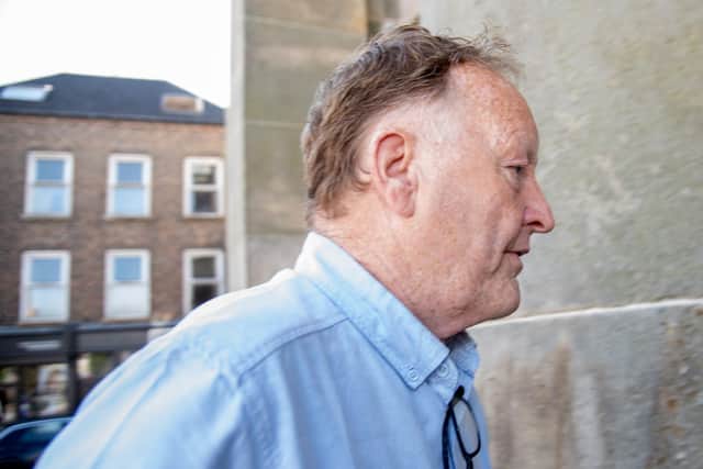Anthony McGinn arrives to hear his sentence at Monaghan Magistrates' Court