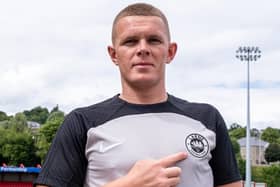 Levi Ives could make his competitive club debut in their Europa Conference League second-round qualifier against FC Ballkani in Kosovo. PIC: Larne FC