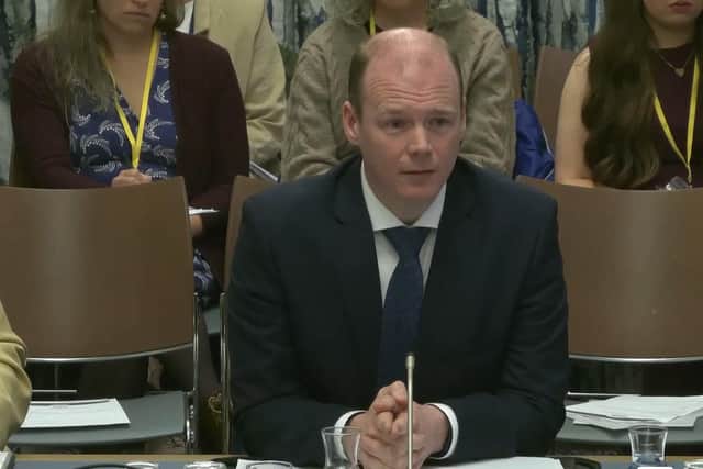 Communities minister Gordon Lyons. Pic: NI Assembly/PA Wire