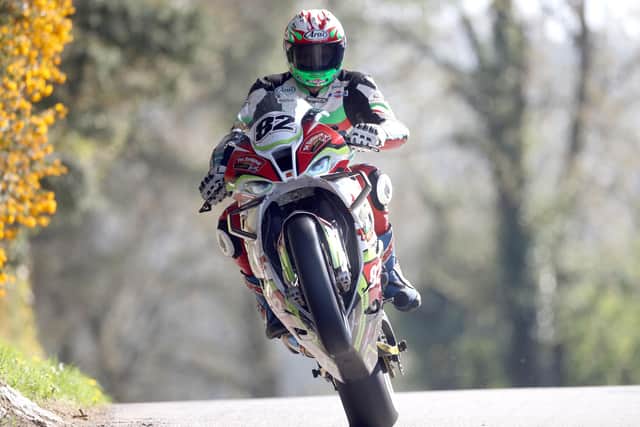 Derek Sheils claimed pole position in the Superbike class on the Roadhouse Macau BMW S1000RR at the CDE Cookstown 100 on Friday.