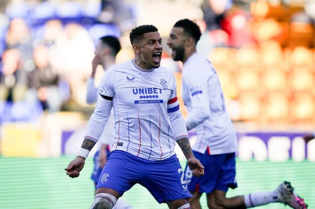 Rangers captain James Tavernier twice scored from the penalty spot in victory over St Johnstone. (Photo by Andrew Milligan/PA Wire)