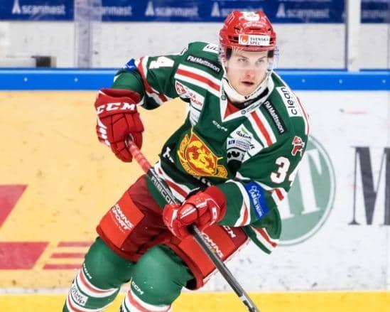 27-year-old Bobby MacIntyre has signed with the Belfast Giants for the remainder of the 2023/24 season. Picture: Bildbyrån