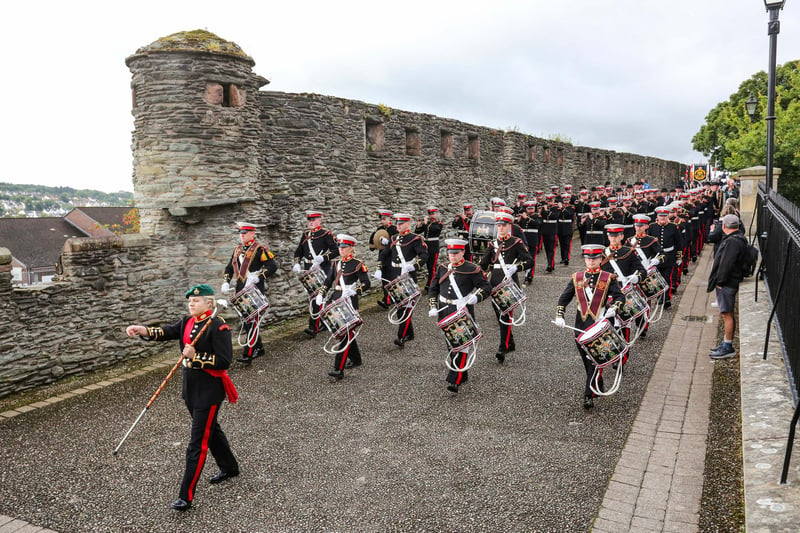 Parading the walls of Londonderry