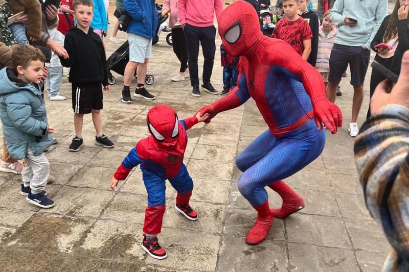 The recent Red Sails Festival enjoyed a visit from Spiderman and mini me