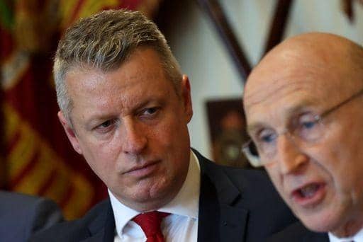 Minister for Defence Readiness and Industry, Luke Pollard (left) and Defence Secretary John Healey. Luke Pollard will visit Belfast on Wednesday