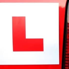 The man was meant to be displaying L-plates, but wasn't