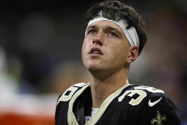 Northern Ireland's Charlie Smyth on show with New Orleans Saints in the NFL. (Photo by Chris Graythen/Getty Images)