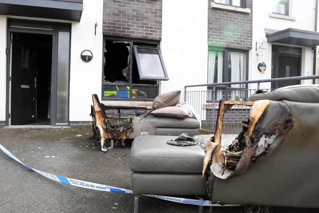 Detectives are appealing for information following an arson attack on a house in the Manse Court area of Saintfield