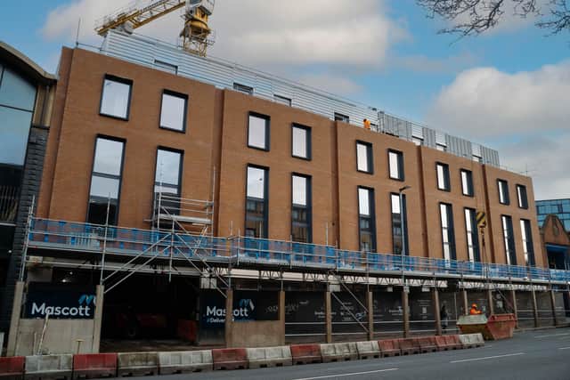 The development of Purpose-Built Student Accommodation (PBSA) is set to rise further across Belfast city centre as demand for student accommodation continues to grow and well occupied schemes become more attractive to investors. Pictured is Bradbury Place